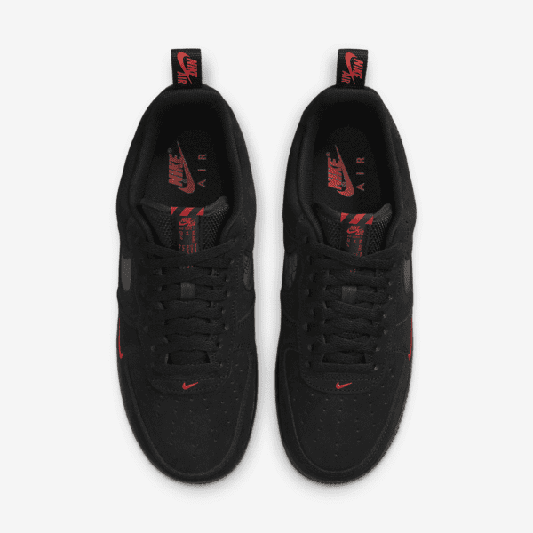 کتونی اورجینال برند Nike مدل Air Force 1 LV8 رنگ مشکی نمای تمام قد