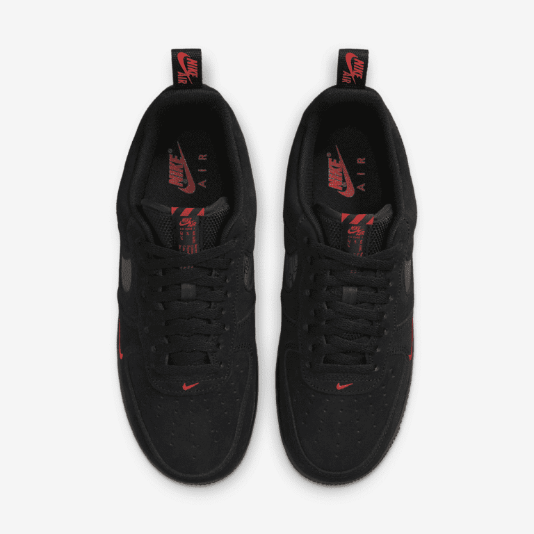 کتونی اورجینال برند Nike مدل Air Force 1 LV8 رنگ مشکی نمای تمام قد