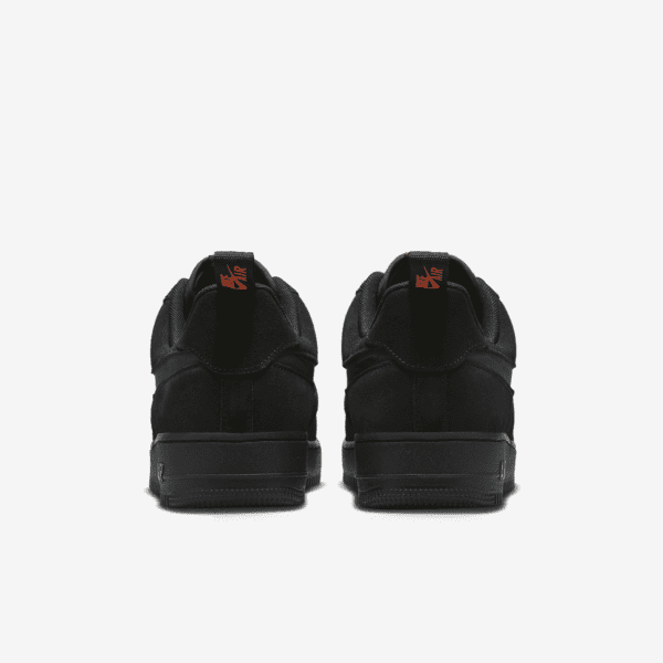 کتونی اورجینال برند Nike مدل Air Force 1 LV8 رنگ مشکی نمای پشتی