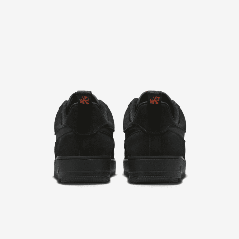 کتونی اورجینال برند Nike مدل Air Force 1 LV8 رنگ مشکی نمای پشتی