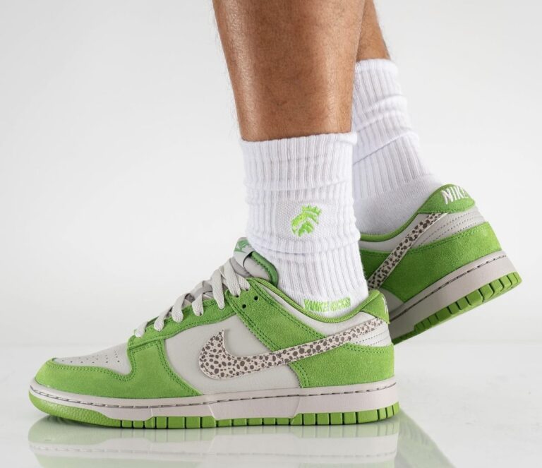 Nike-Dunk-Low-Safari-Swoosh-Chlorophyll-DR0156-300-Release-Date-On-Feet-2