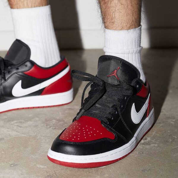 کتونی اورجینال برند Nike مدل Air Jordan 1 Low - 553558-066 - Image 9