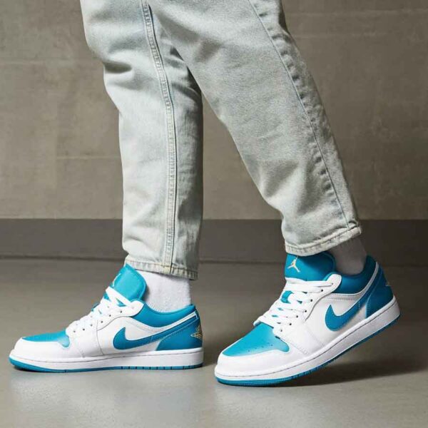کتونی اورجینال برند Nike مدل Jordan 1 Low - 553558-174 - Image 9