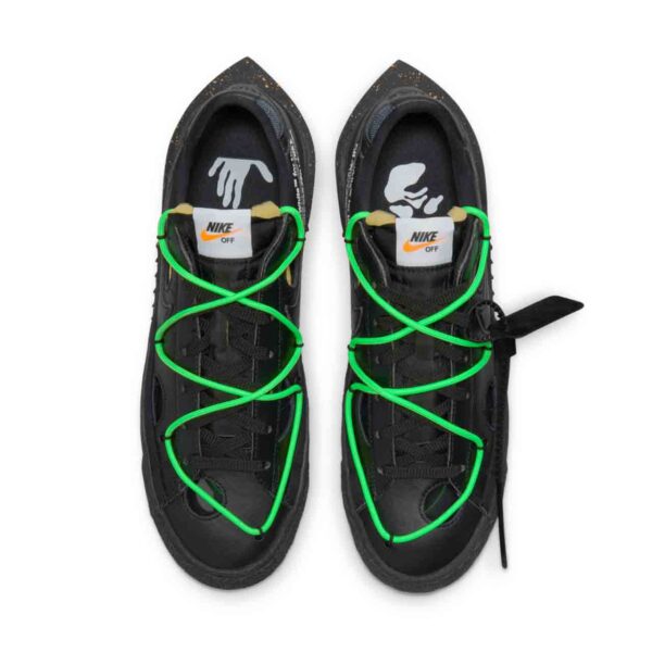 کتونی اورجینال برند Nike مدل Blazer Low x Off-White - DH7863-001 - Image 6