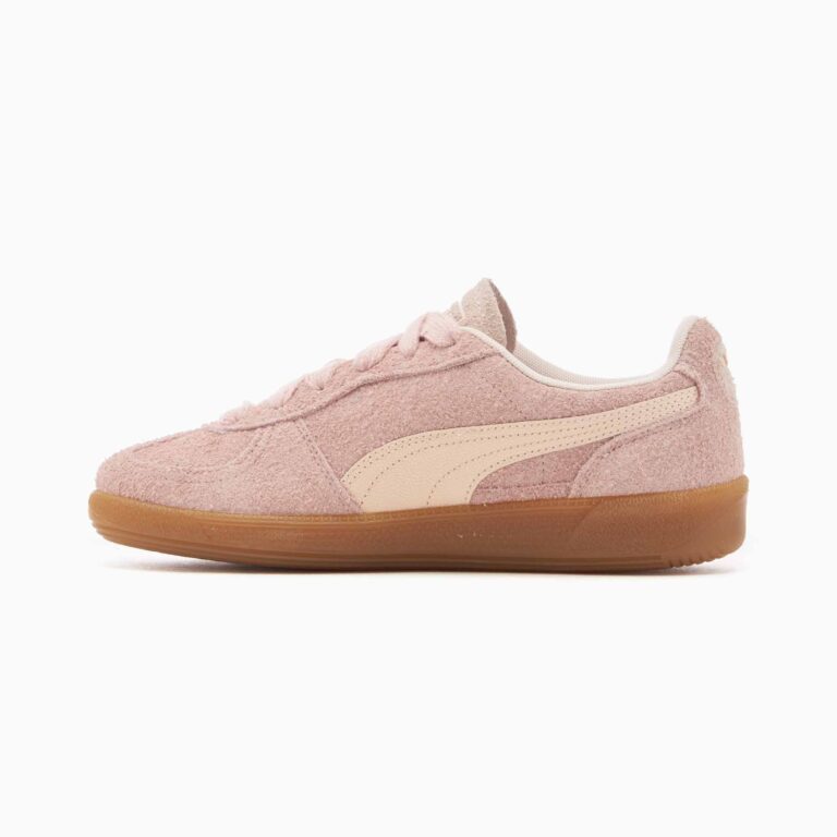 کتونی اورجینال برند Puma مدل Palermo رنگ صورتی نمای داخلی بغل