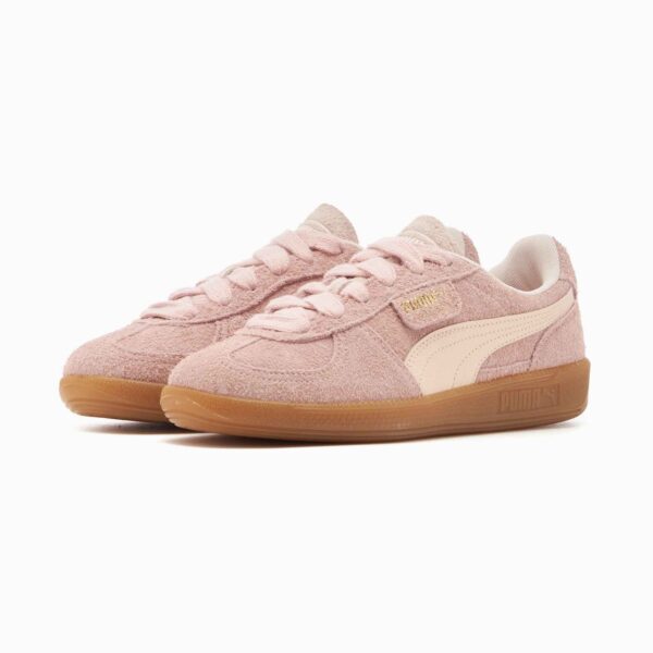 کتونی اورجینال برند Puma مدل Palermo رنگ صورتی نمای بغل