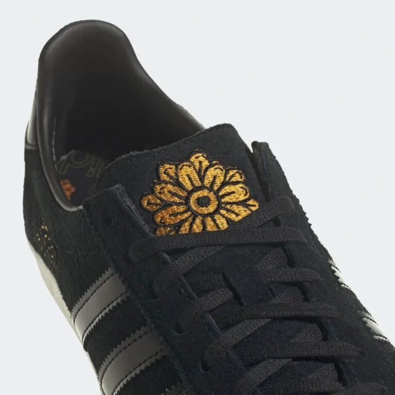 کتونی اورجینال برند Adidas مدل Mexicana رنگ مشکی نمای روبرو دهانه