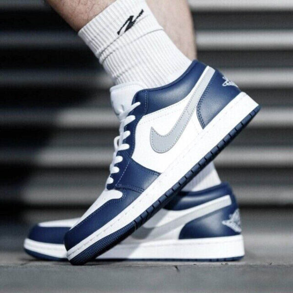 کتونی اورجینال برند Nike مدل Jordan 1 Low - 553558-141 - Image 8