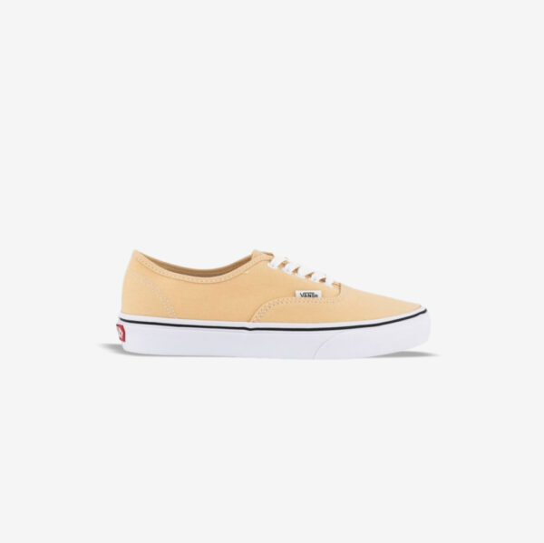 کتونی اورجینال برند Vans مدل Old Skool رنگ کرم و سفید از نمای بغل