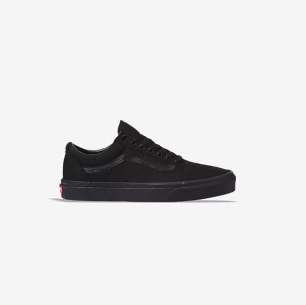 کتونی اورجینال برند Vans مدل Old Skool رنگ مشکی از نمای بغل