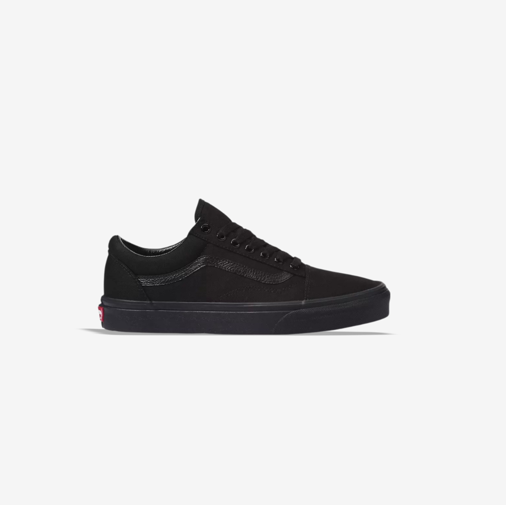 کتونی اورجینال برند Vans مدل Old Skool رنگ مشکی از نمای بغل