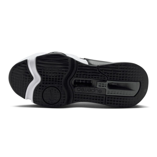 کفش تمرینات فیتنس اورجینال برند Nike مدل Air Zoom Superrep 4 رنگ مشکی و سفید از نمای زیره