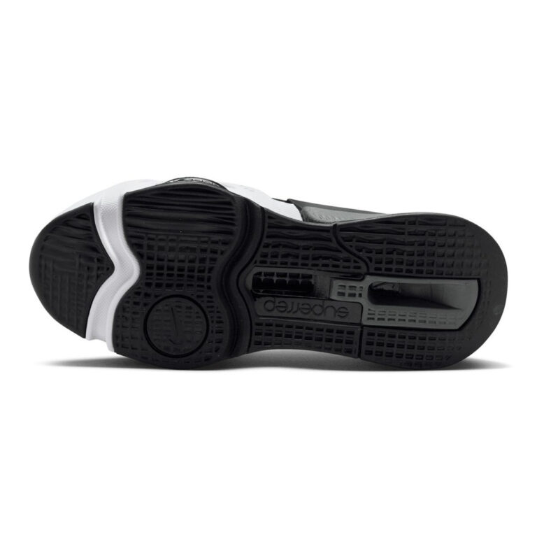 کفش تمرینات فیتنس اورجینال برند Nike مدل Air Zoom Superrep 4 رنگ مشکی و سفید از نمای زیره