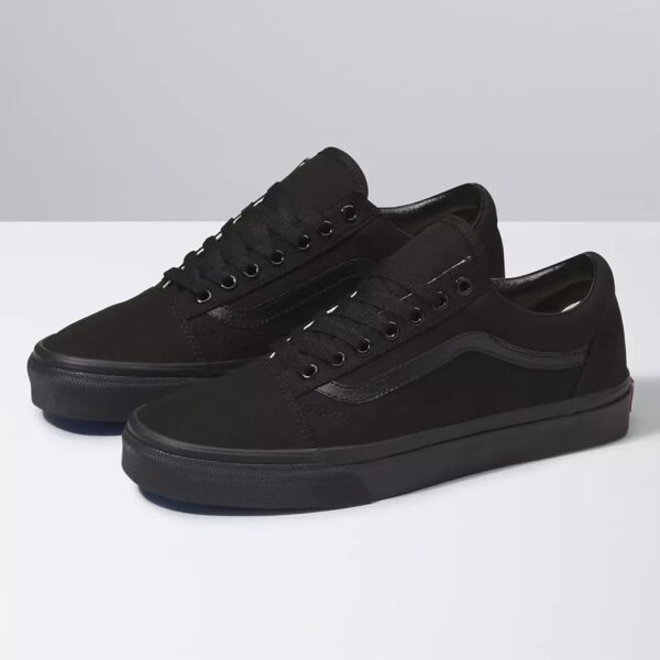 کتونی اورجینال برند ونس Vans مدل Old Skool رنگ مشکی از نمای بغل