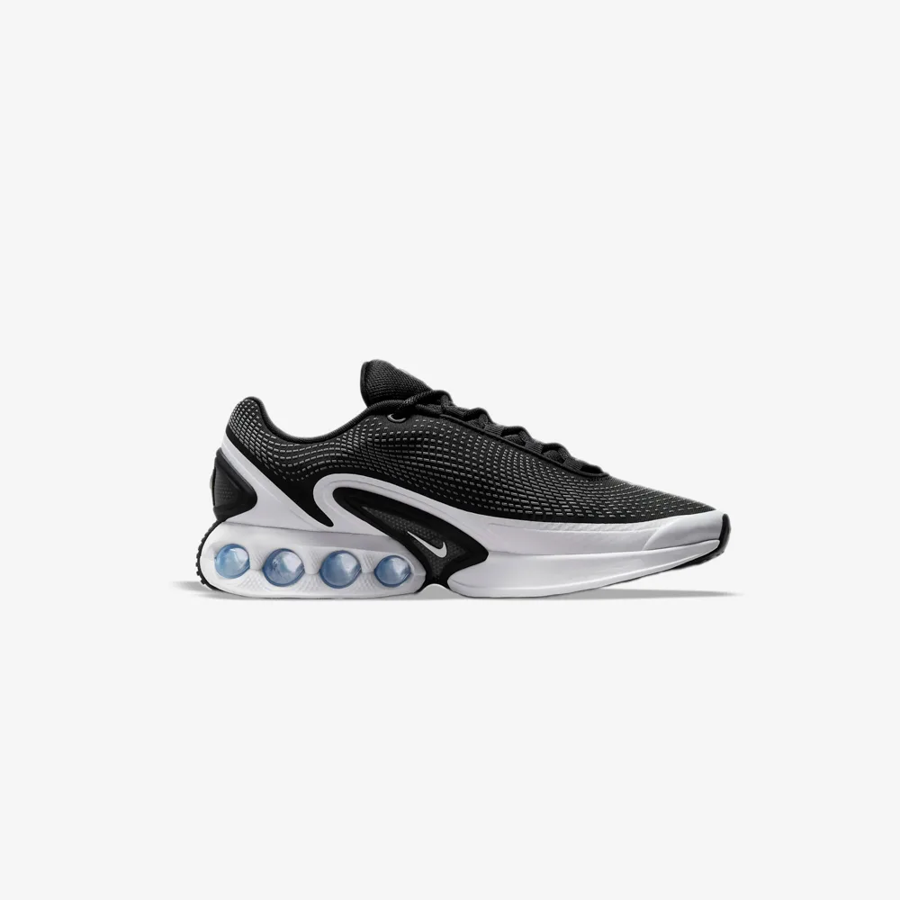 کتونی اورجینال برند Nike مدل Air Max DN رنگ مشکی و سفید نمای بغل