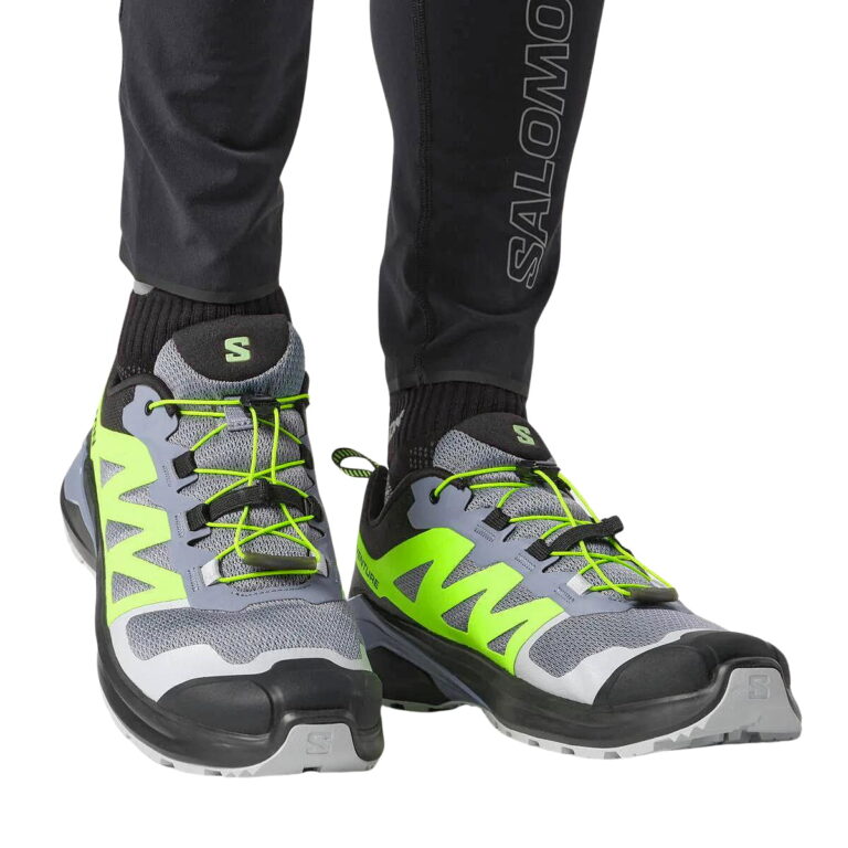 کفش دویدن طبیعت اورجینال برند Salomon مدل Zapatillas X-adventure M رنگ خاکستری و سبز داخل پا