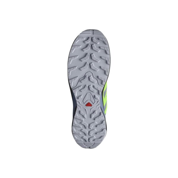 کفش دویدن طبیعت اورجینال برند Salomon مدل Zapatillas X-adventure M رنگ خاکستری و سبز نمای زیره