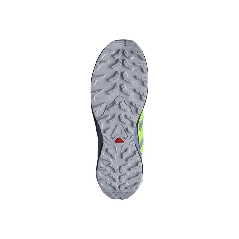 کفش دویدن طبیعت اورجینال برند Salomon مدل Zapatillas X-adventure M رنگ خاکستری و سبز نمای زیره