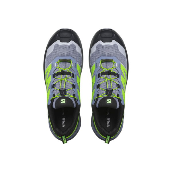 کفش دویدن طبیعت اورجینال برند Salomon مدل Zapatillas X-adventure M رنگ خاکستری و سبز نمای تمام قد