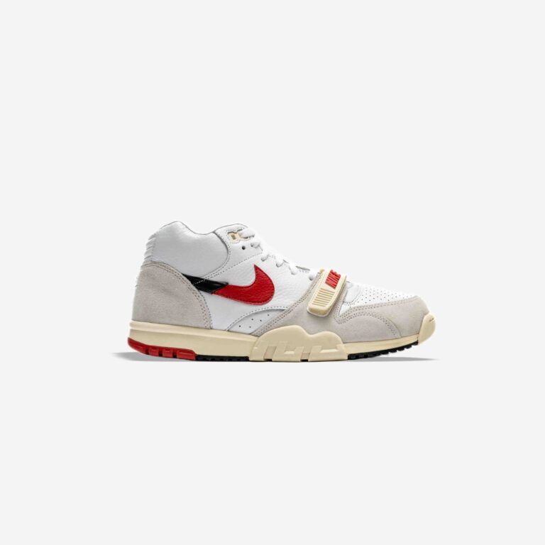 کفش کراسفیت اورجینال برند Nike مدل Trainer 1 رنگ کرم و قرمز از نمای بغل