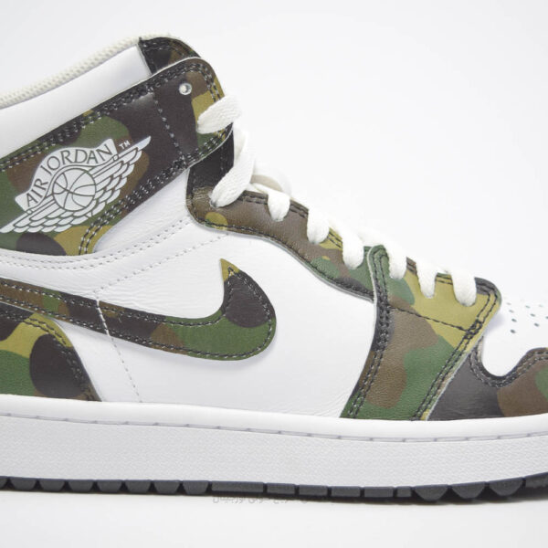 کتونی اورجینال Nike مدل Jordan 1 High Golf Camo - DQ0660-300 - Image 7